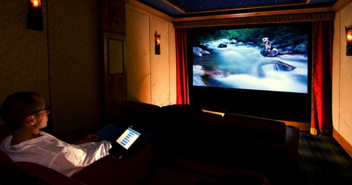 Create your own movie theater at home date night